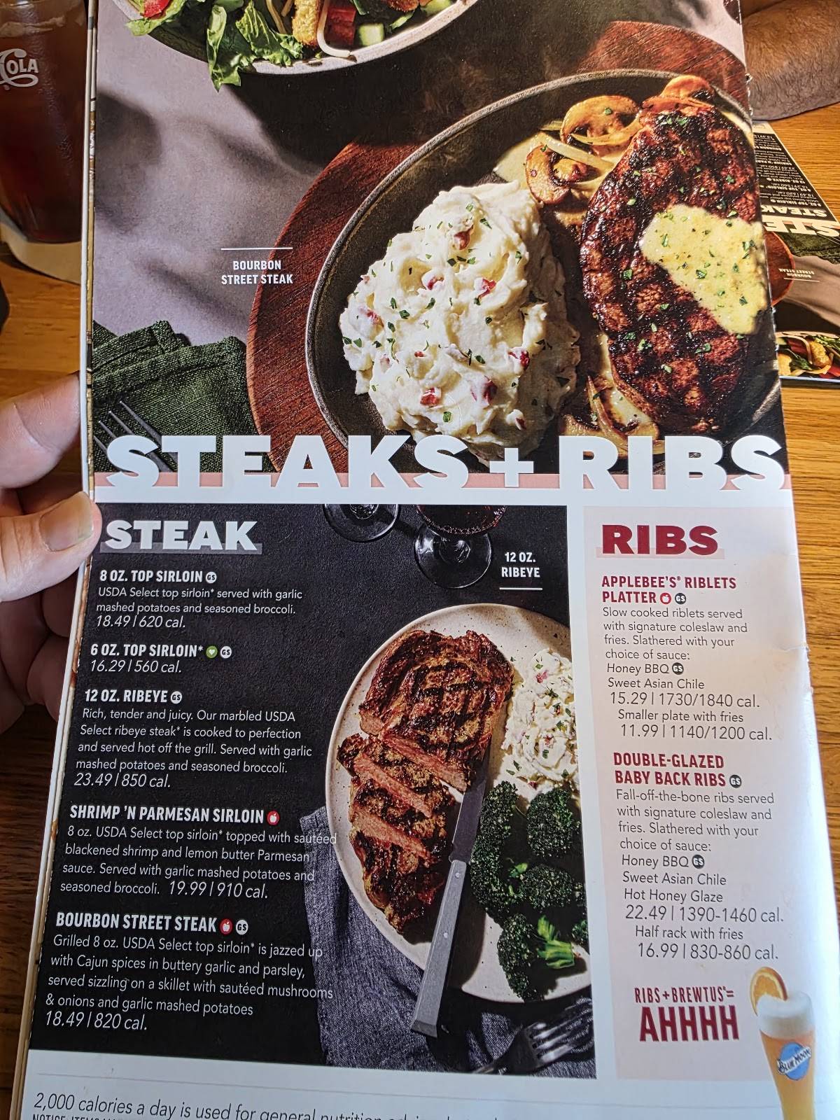 Applebee's Grill + Bar меню