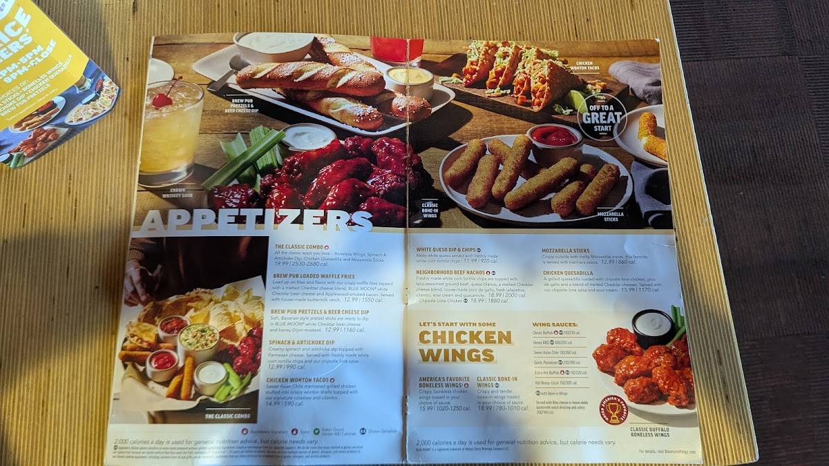 Applebee's Grill + Bar меню