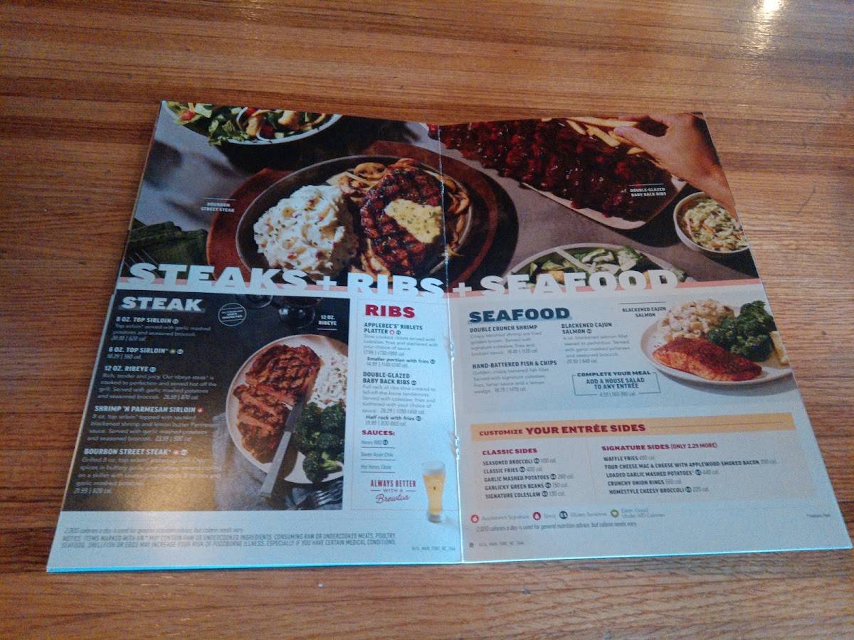 Applebee's Grill + Bar меню