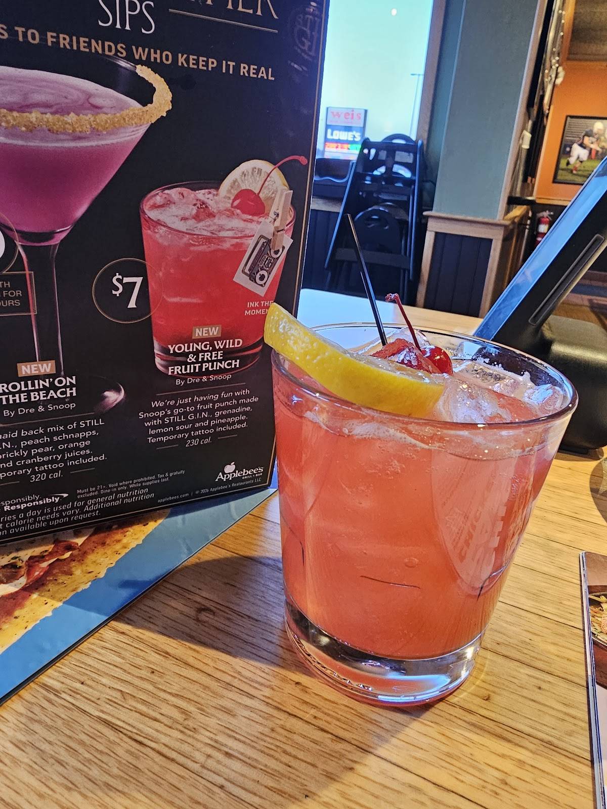 Applebee's Grill + Bar меню