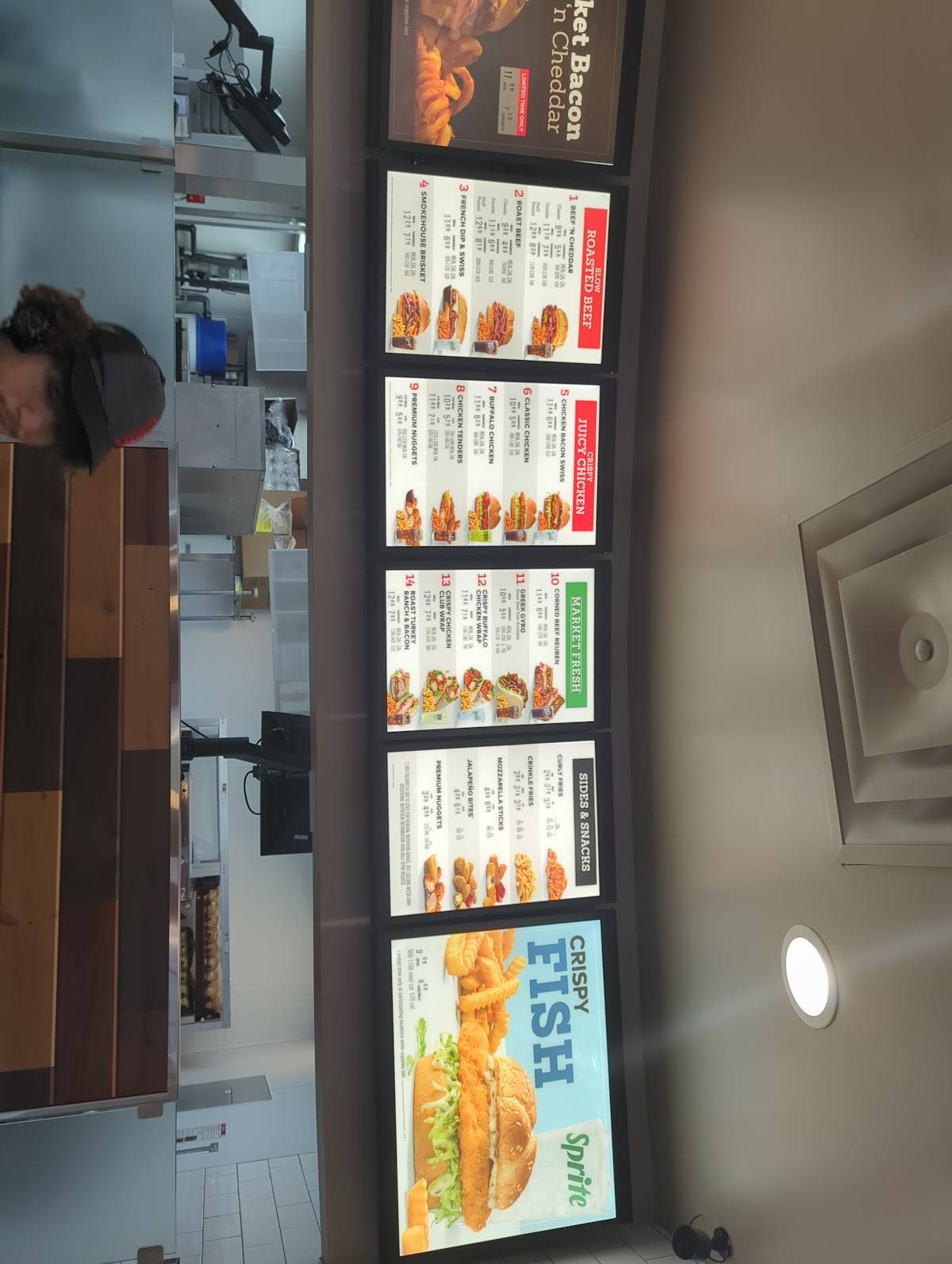 Arby's меню