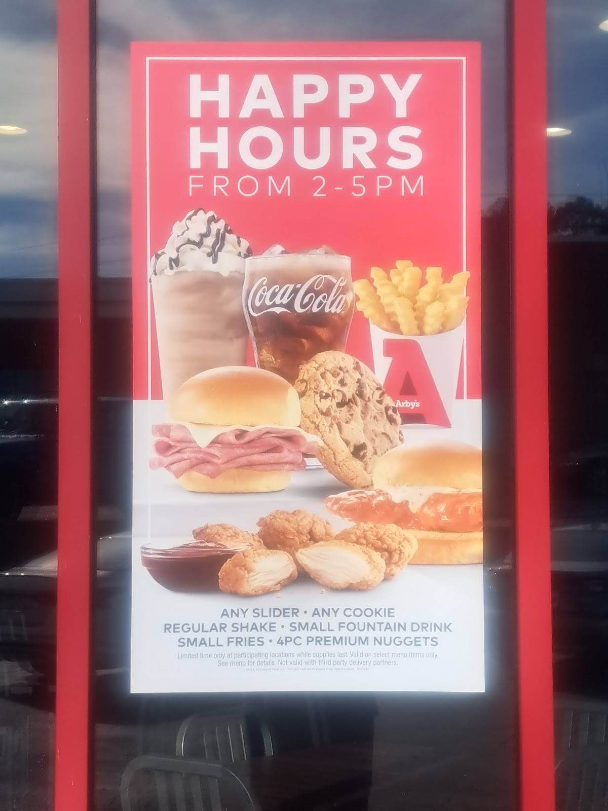 Arby's меню