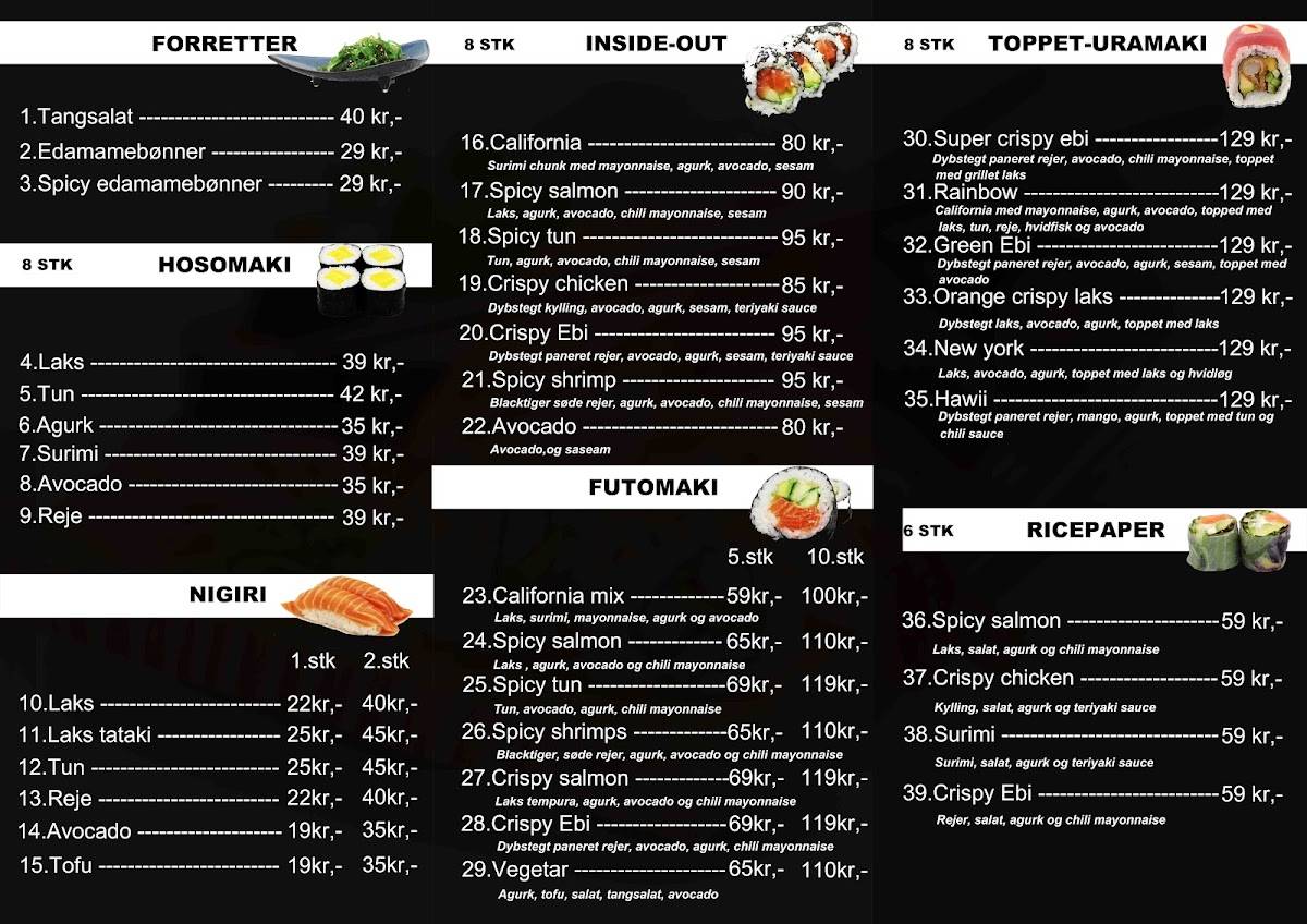 Asia Kitchen RømØ ApS меню