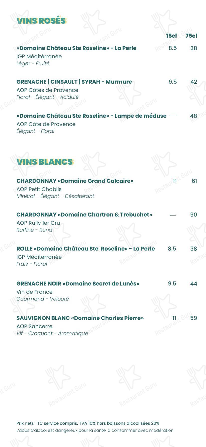 Balm Restaurant в Ницце - Takeaway Menu
