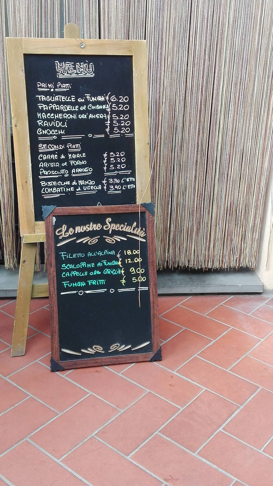Bar Restaurant Il Rustichello меню