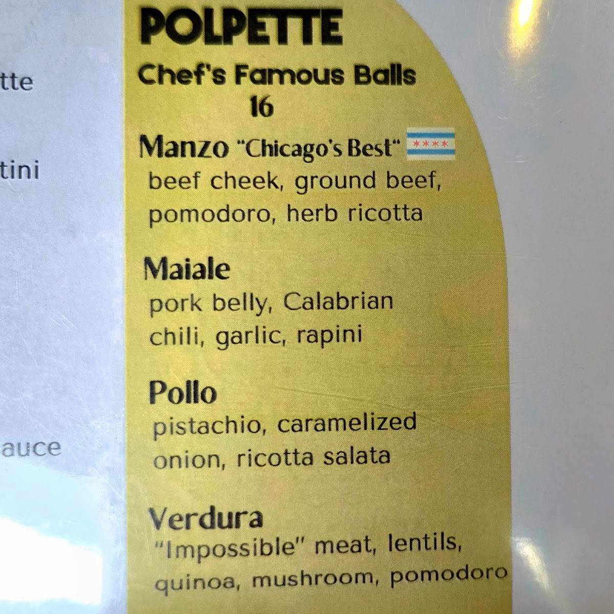 Bar Roma меню