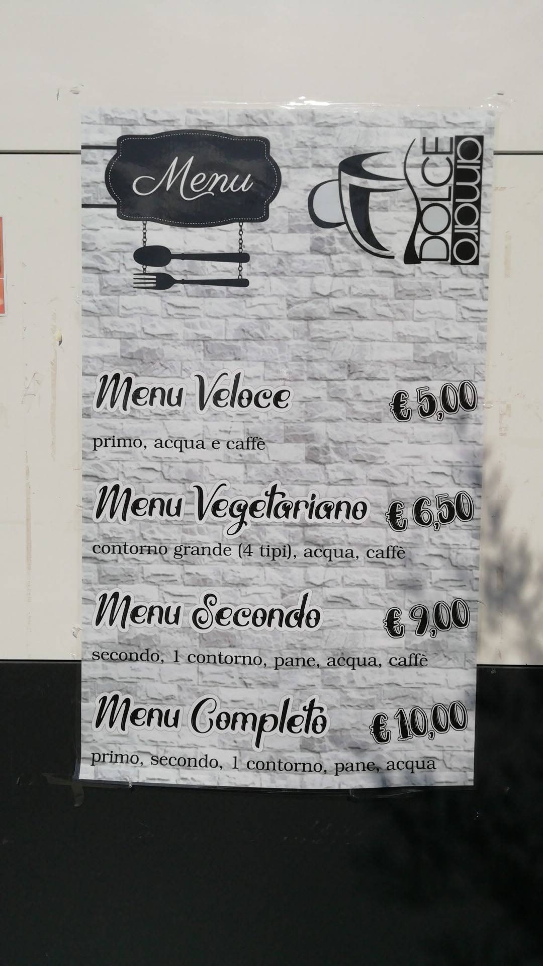 Bar Tavola Calda Dolce Amaro меню