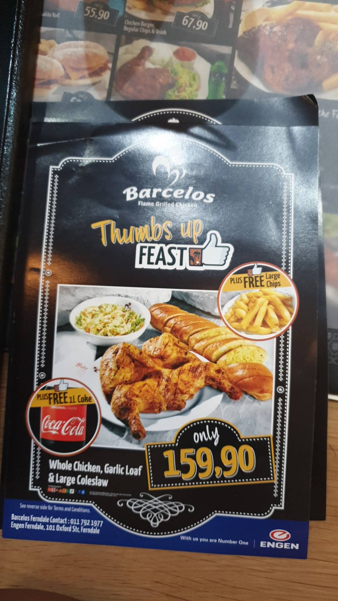 Barcelos Ferndale меню
