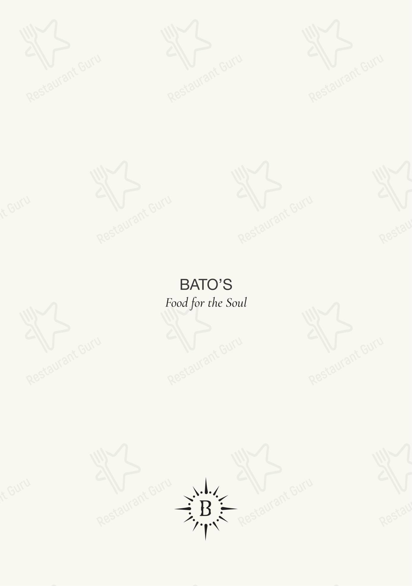 Bato's в Влёрах - Меню