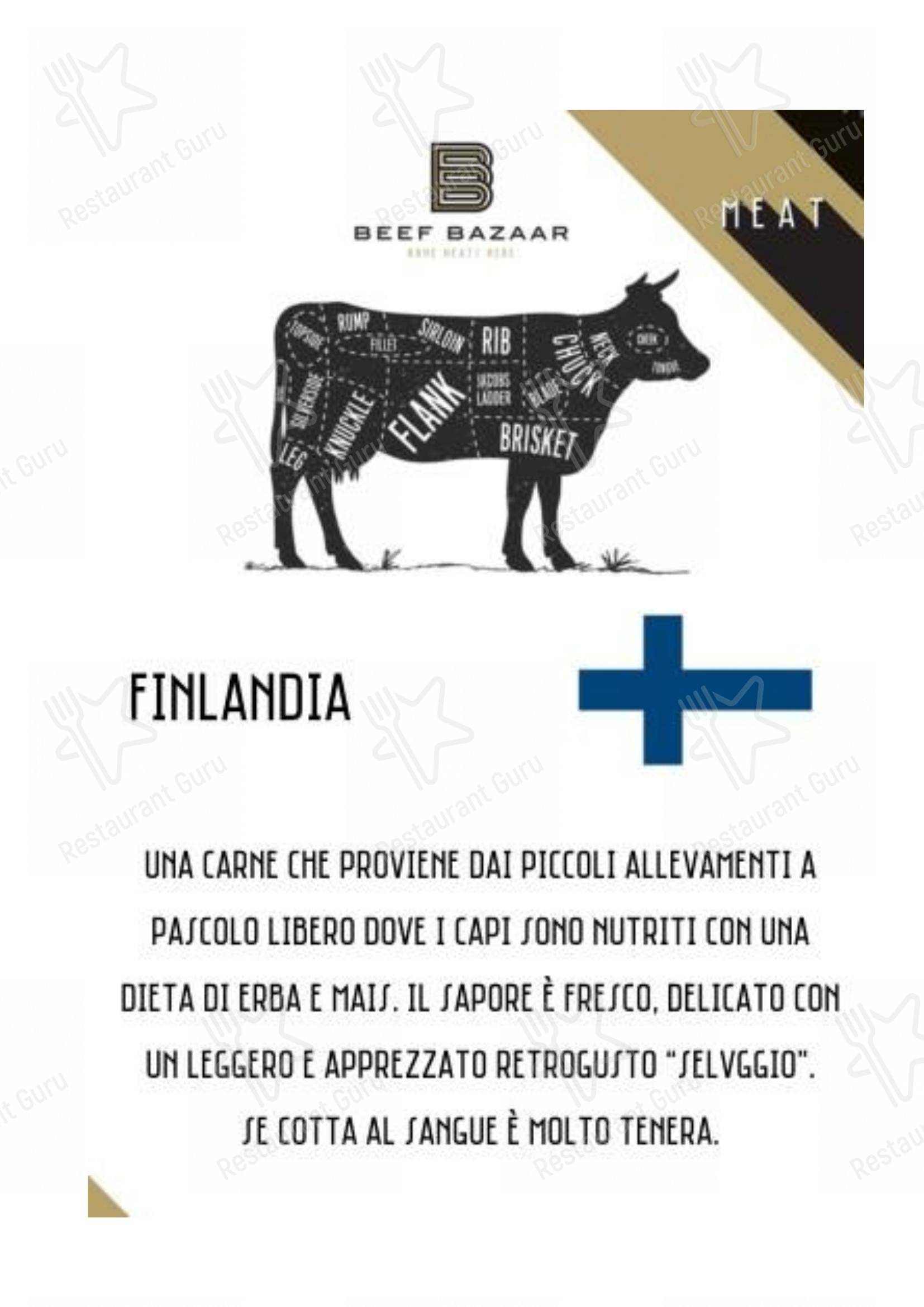 Beef Bazaar в Риме - Lunch Menu