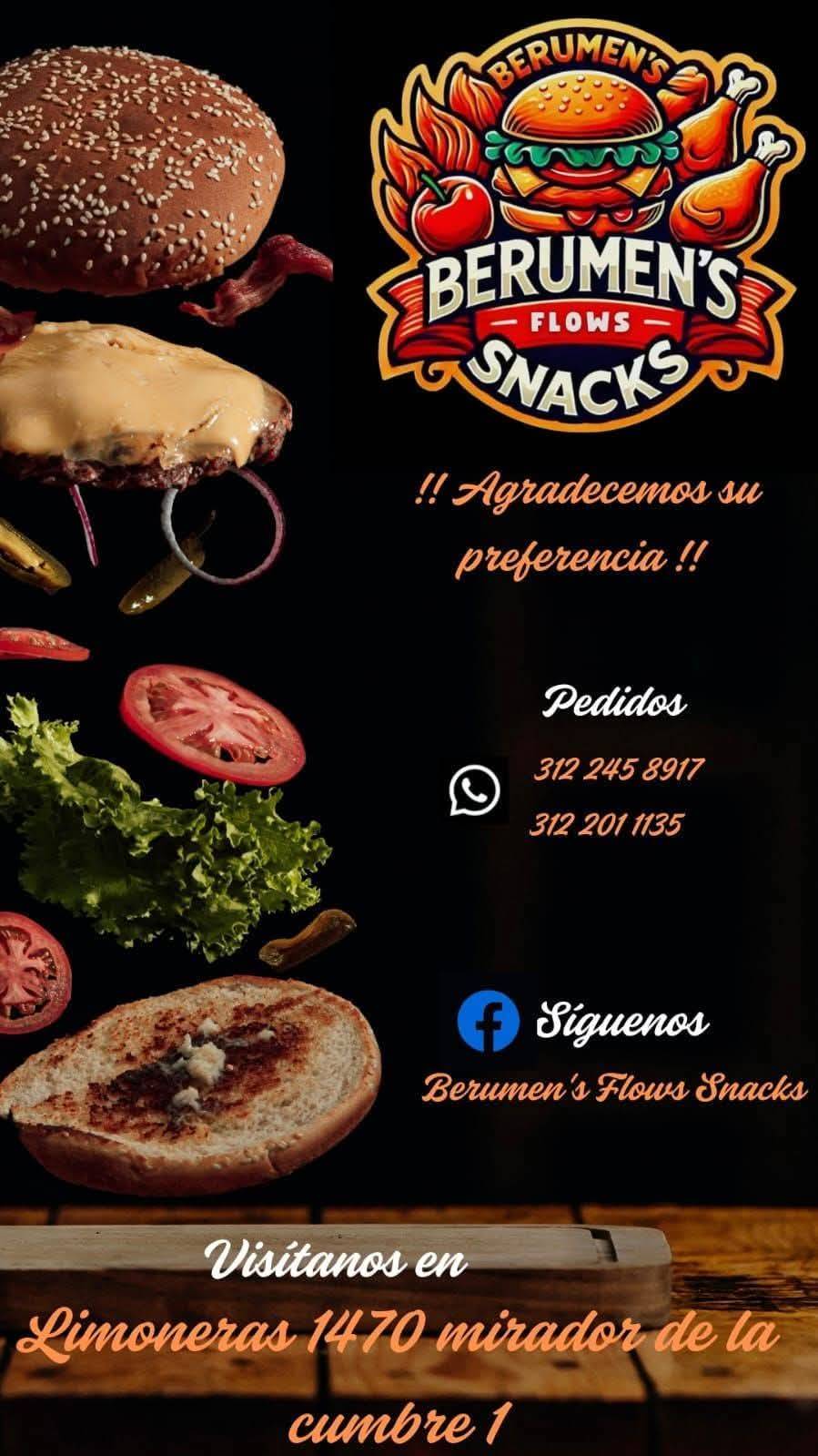 Berumens Snacks меню