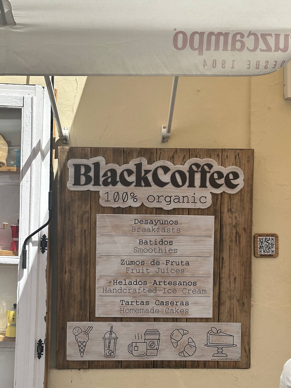 BlackCoffee - Café & Homemade Ice Cream меню