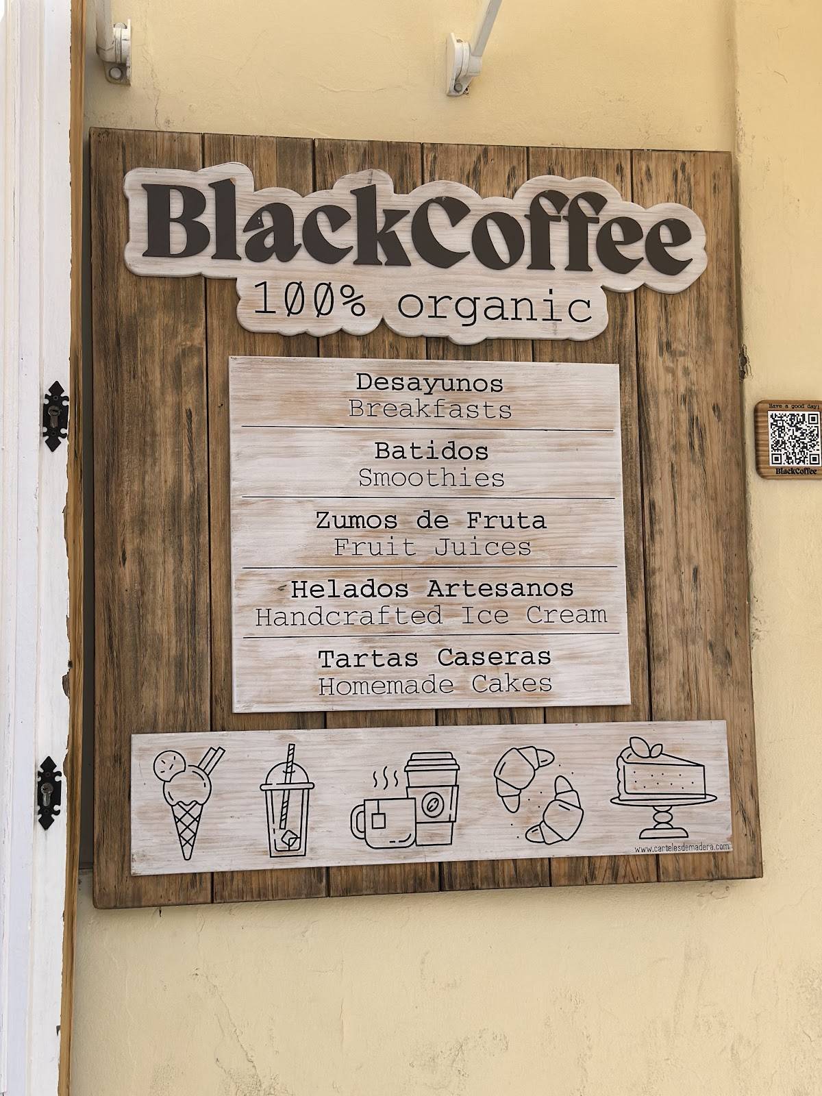 BlackCoffee - Café & Homemade Ice Cream меню
