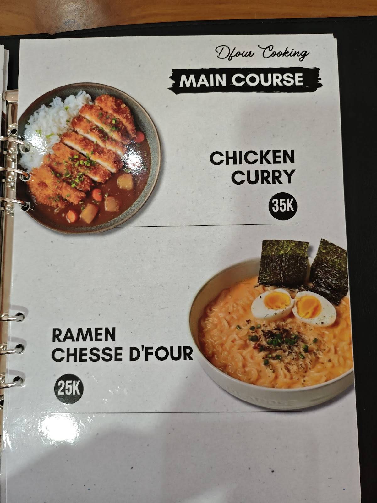 DFOUR COOKING меню
