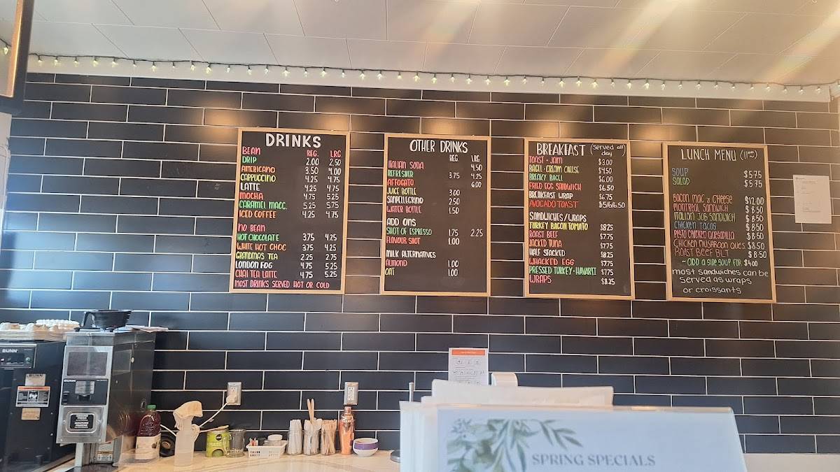 Bluebird Coffee Cafe меню