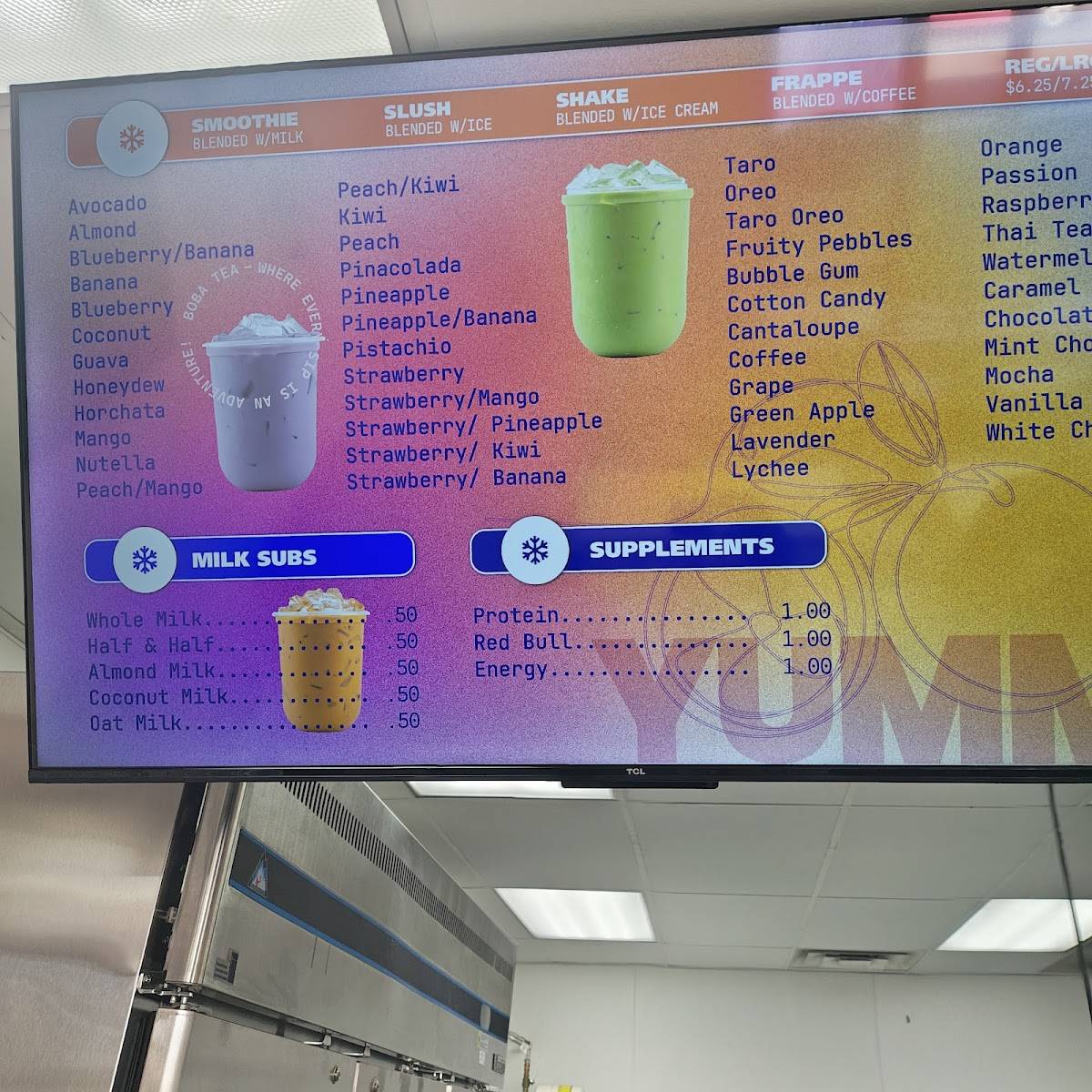 Boba Tea меню