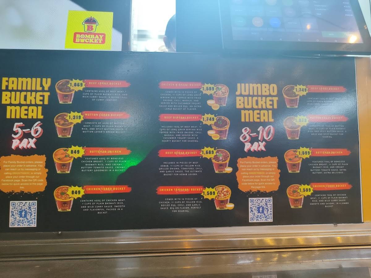 Bombay Bucket- Paseo Sta. Rosa меню