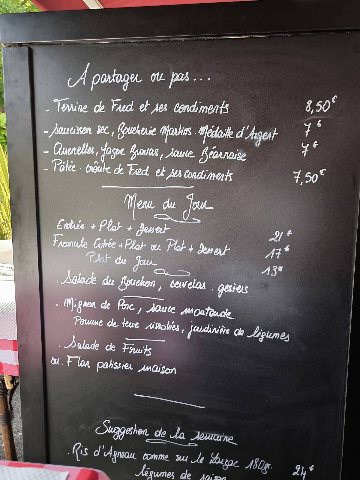 Bouchon M меню