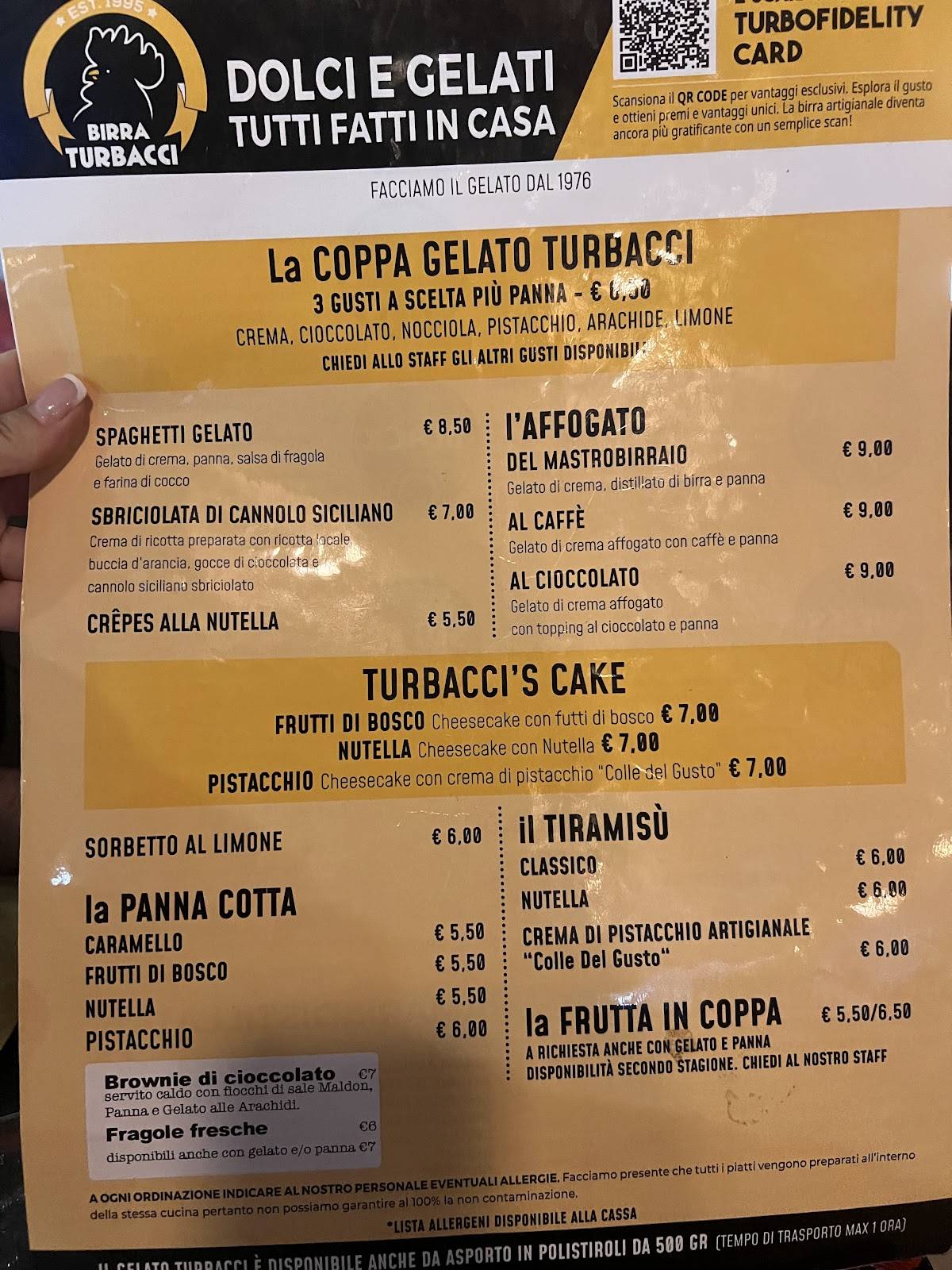 BrewPub Turbacci меню