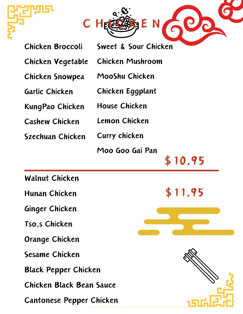 Bridgelin Chinese Restaurant меню