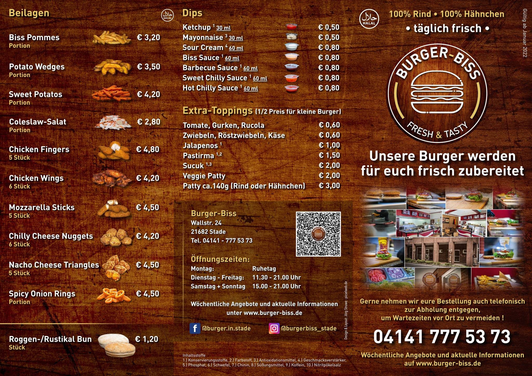 Burger-Biss Stade меню