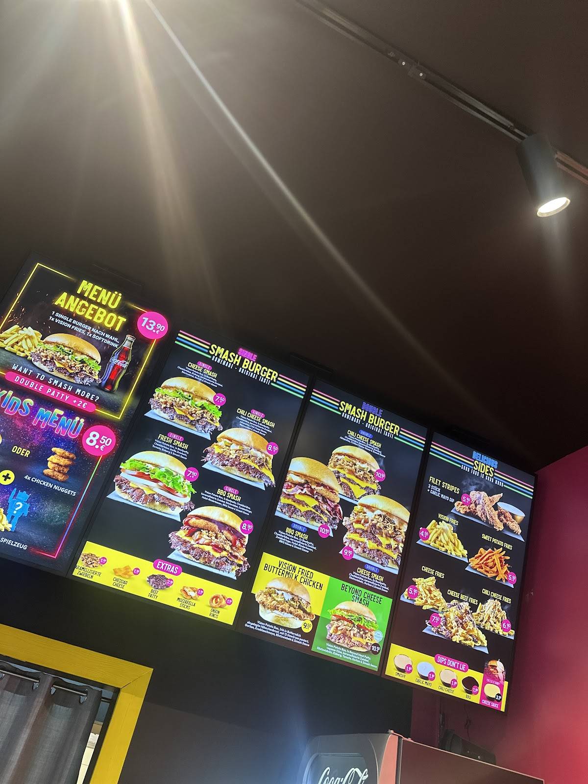 Burger Vision меню