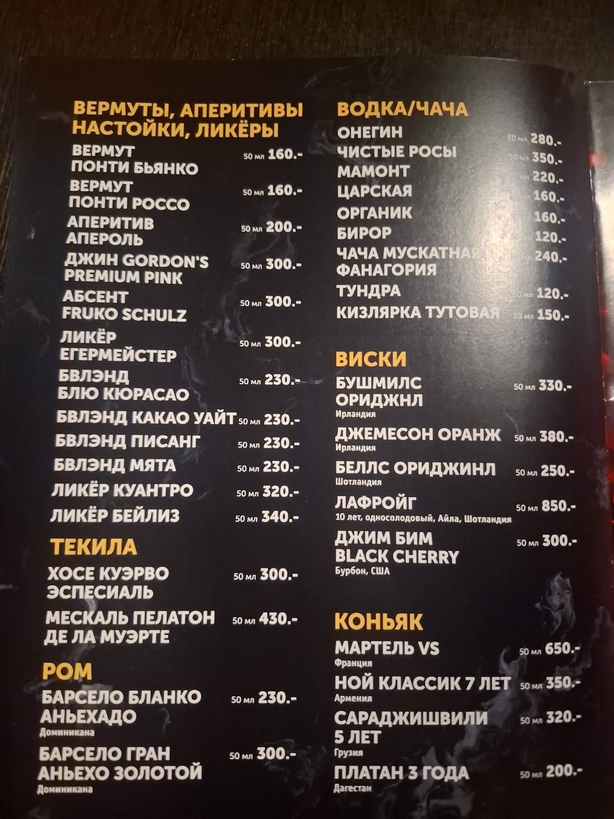 Буржуй меню