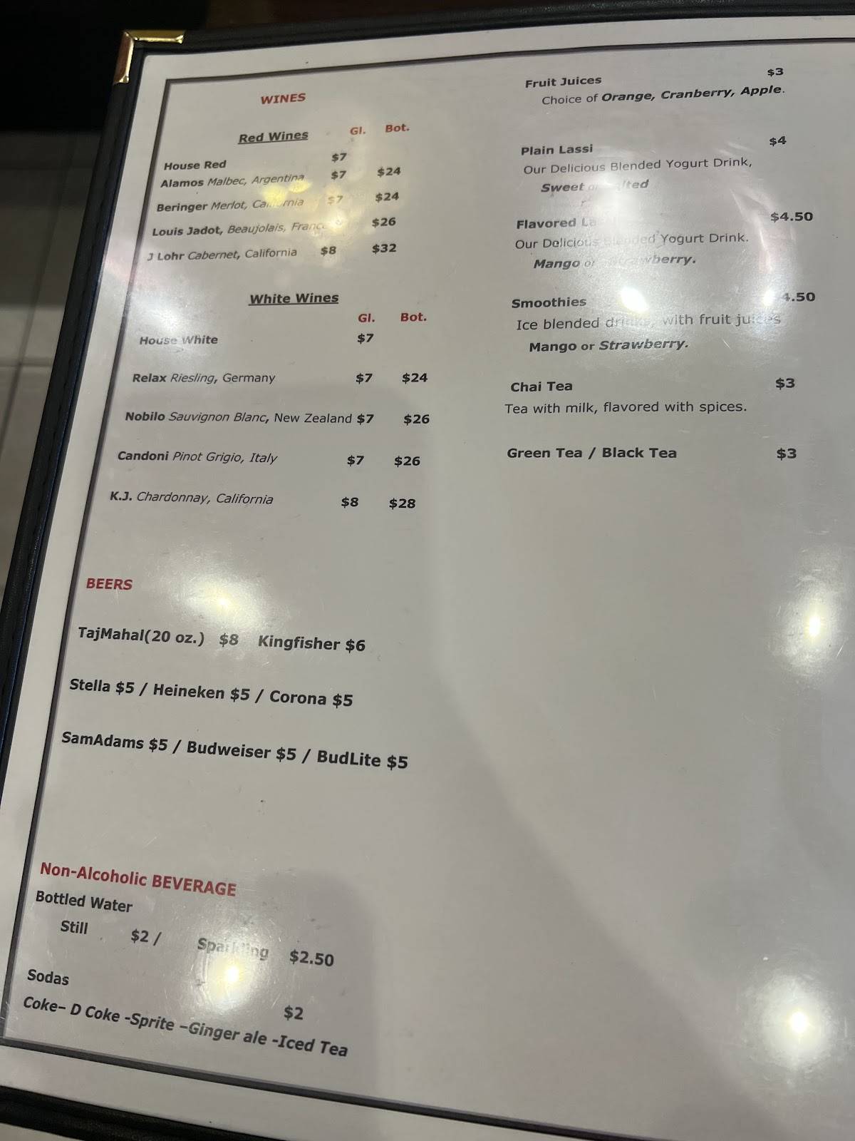 CURRY PLACE SILVER SPRING меню