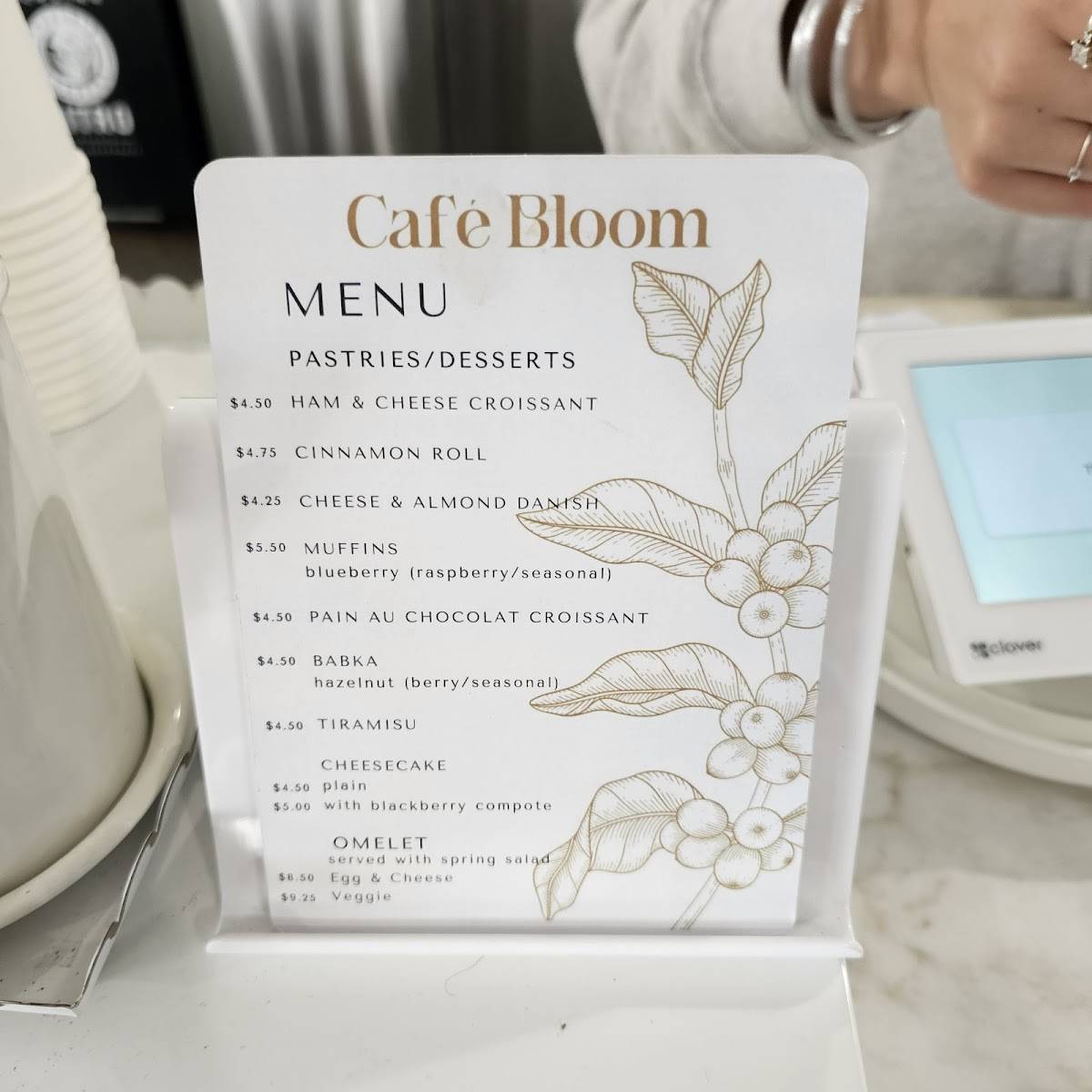 Café Bloom меню