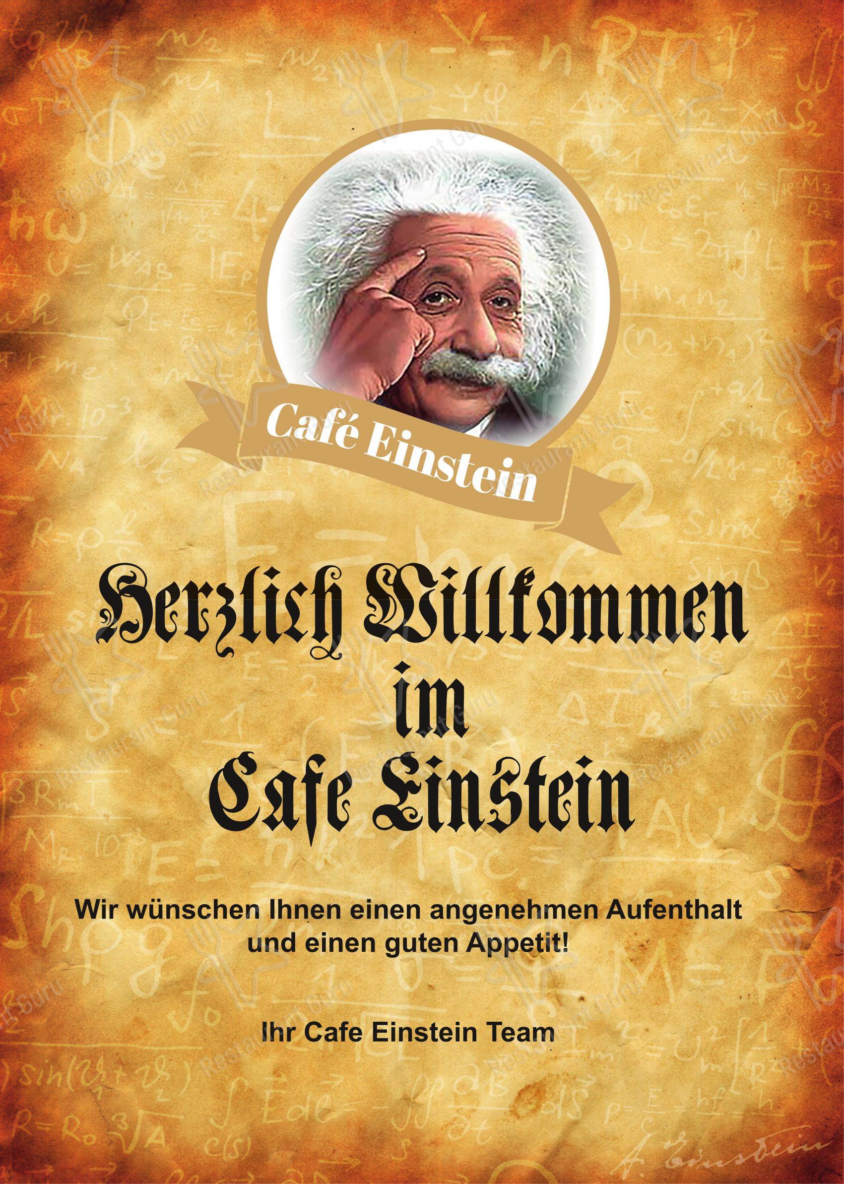 Cafe Einstein в Штутгарте - Меню