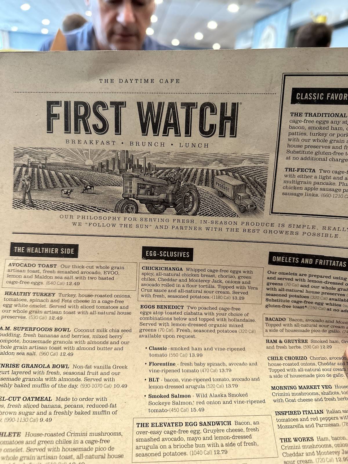 First Watch меню