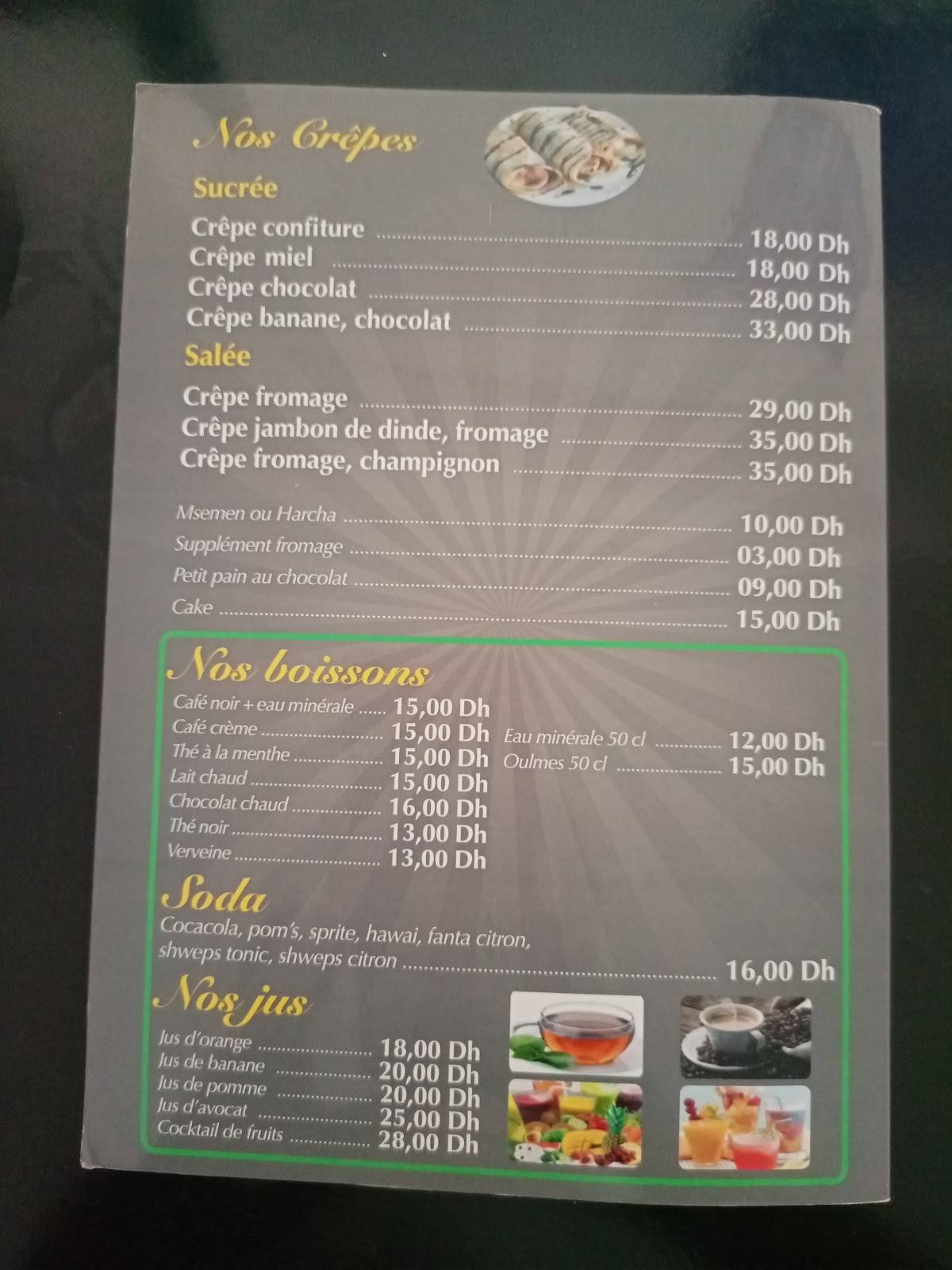l'Escale : Café, Restaurant & Grill меню