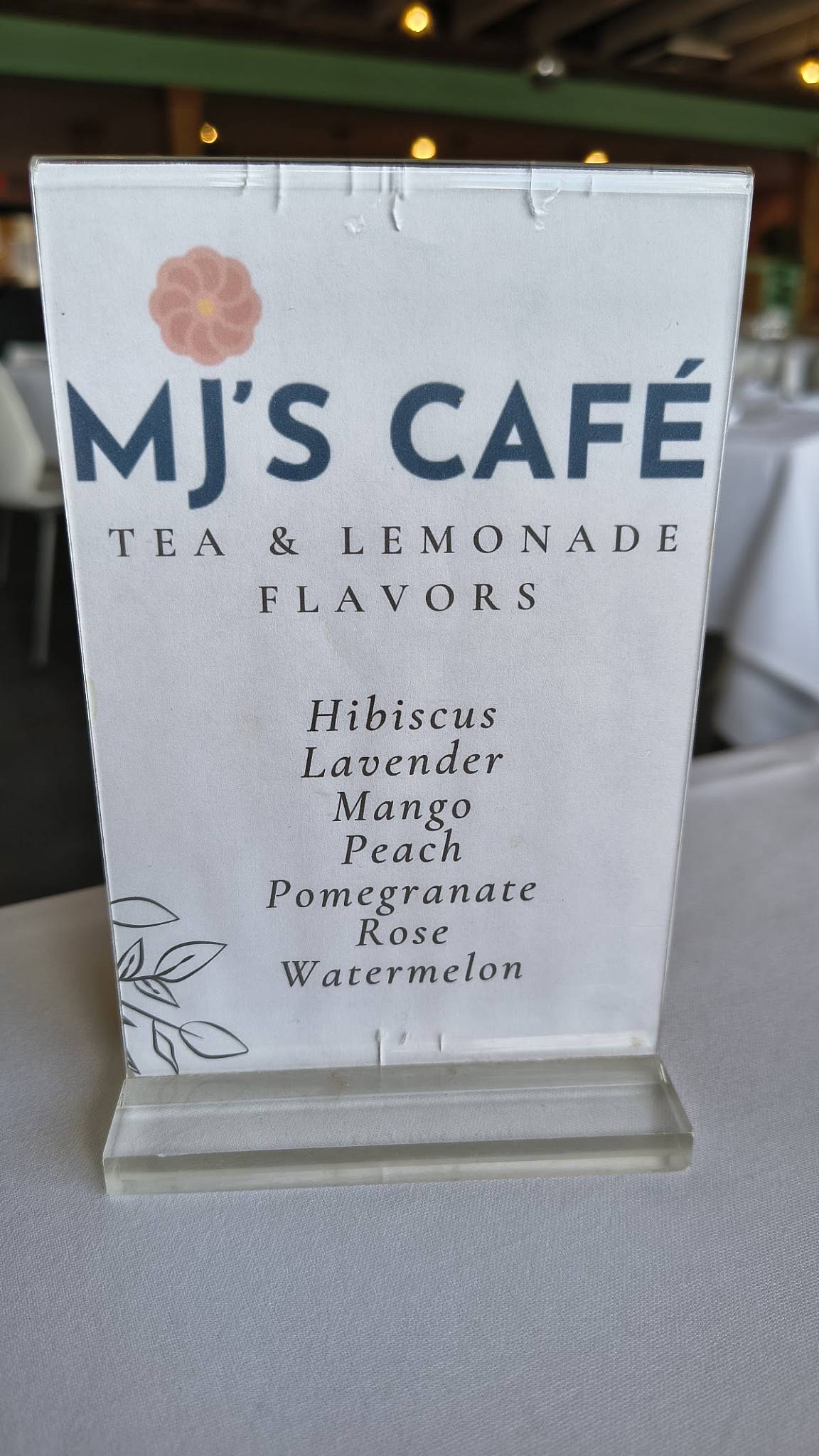 MJ'S café меню