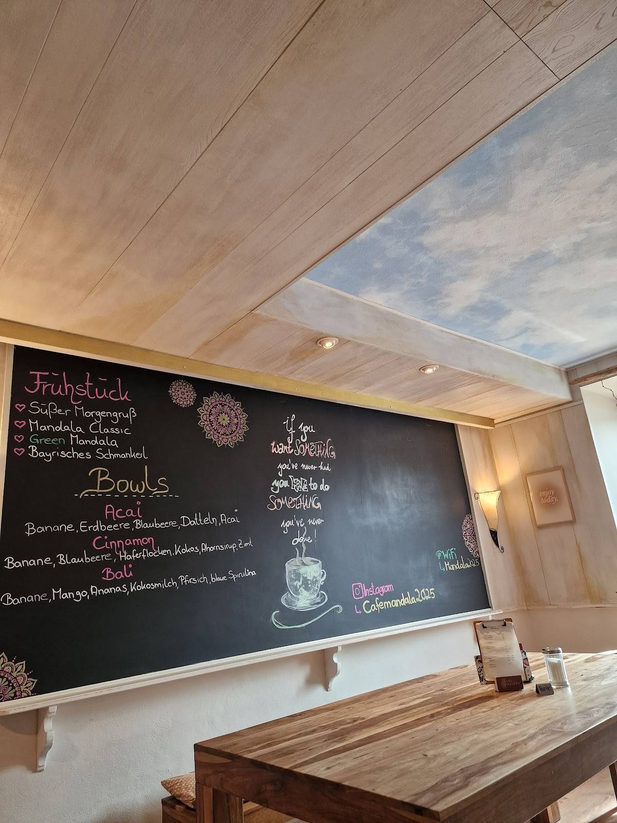 Café Mandala меню
