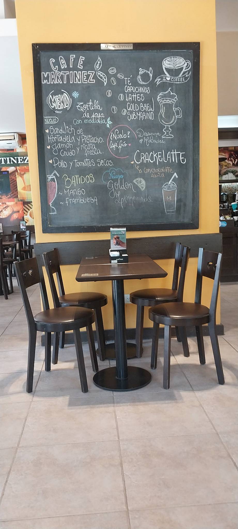 Café Martínez меню