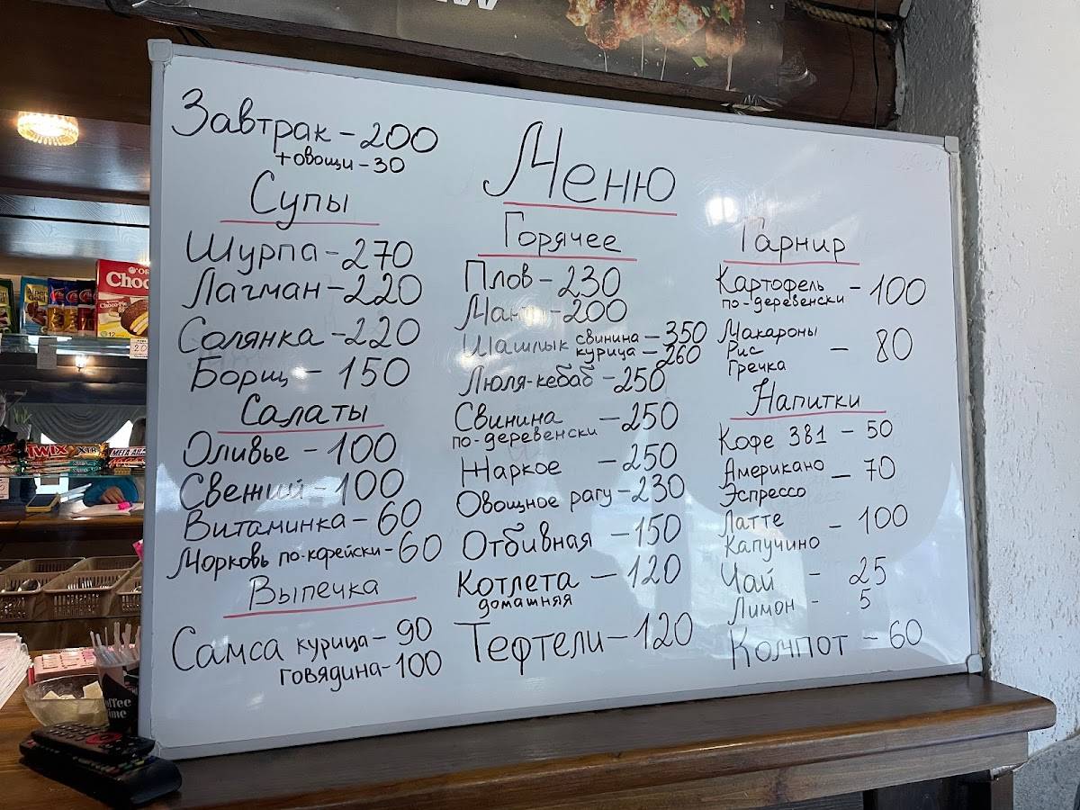 Одиссей меню