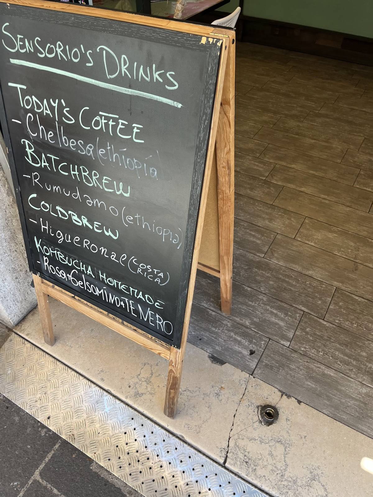 Sensorio Coffee Lab меню
