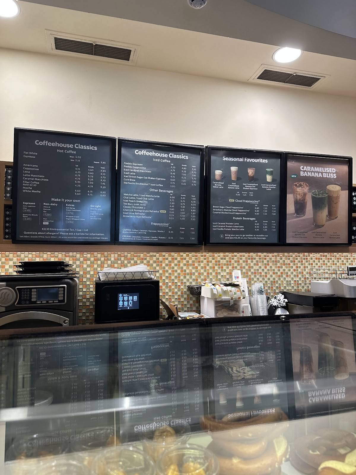 Starbucks меню