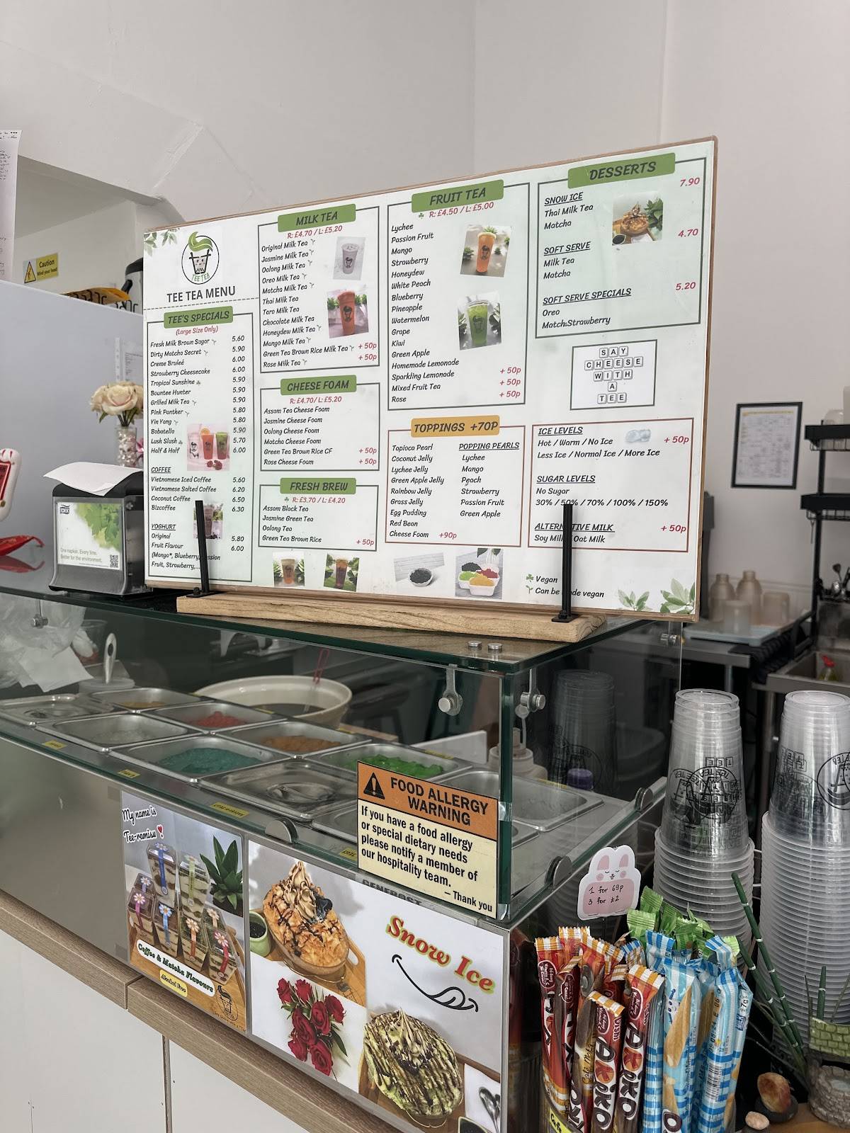 Tee Tea Bubble Tea меню