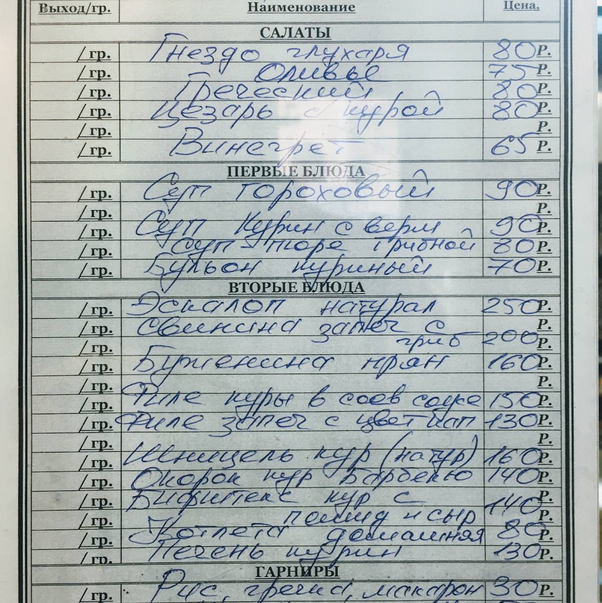 Уют меню