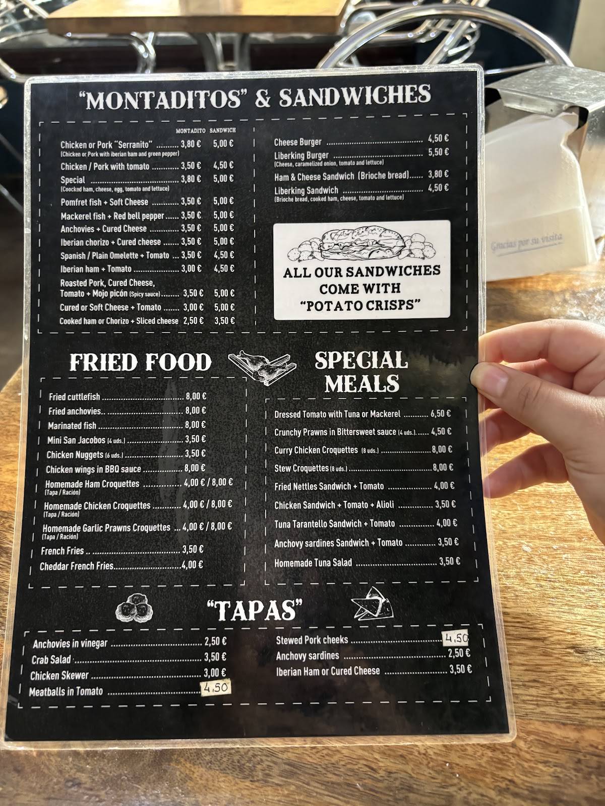 Cafetería Liberto's Kaffe меню