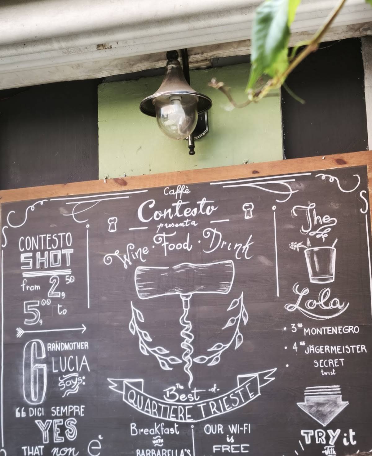 Caffè Contesto меню