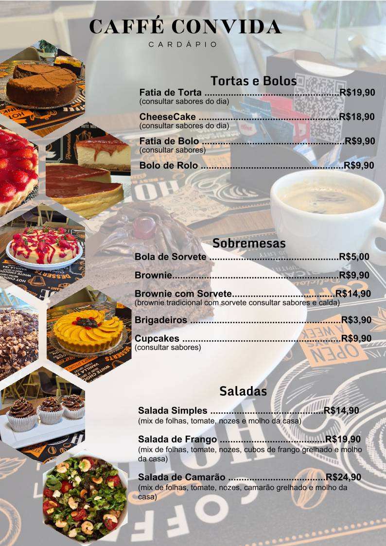 Caffé Convida меню