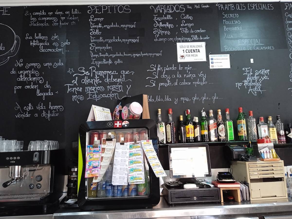 Bar Ca'n Remendon меню