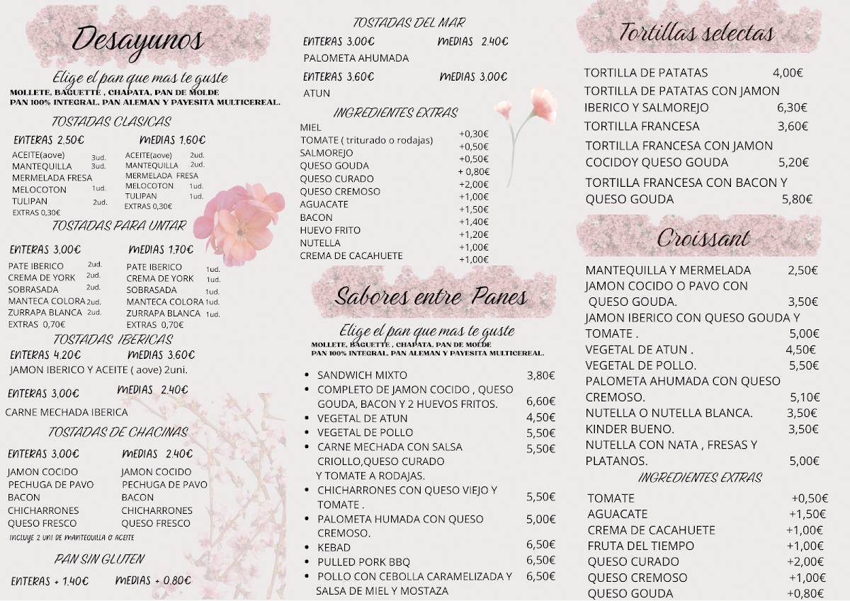 Candy's Café меню