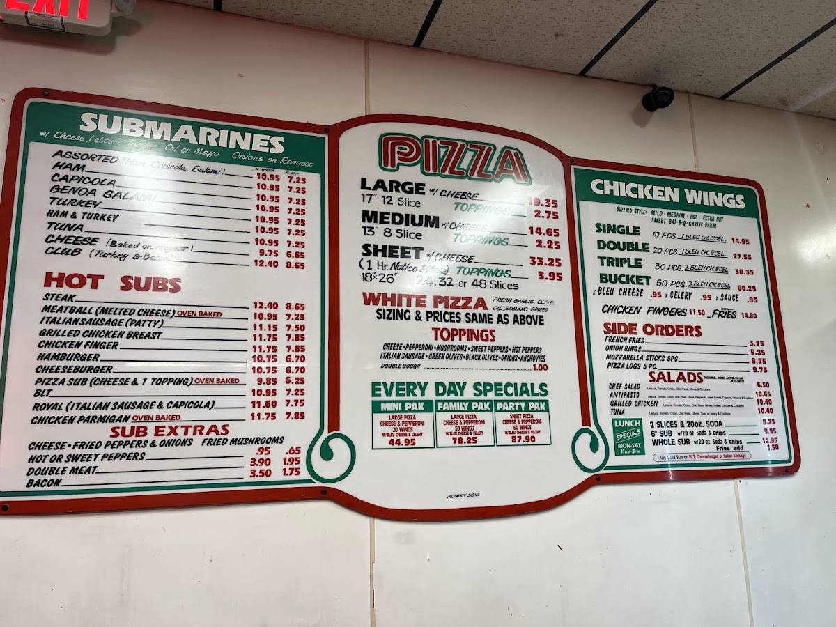 Carbone's Pizzeria меню
