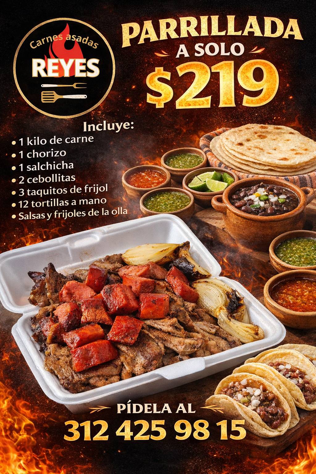 Carnes Asadas Reyes меню