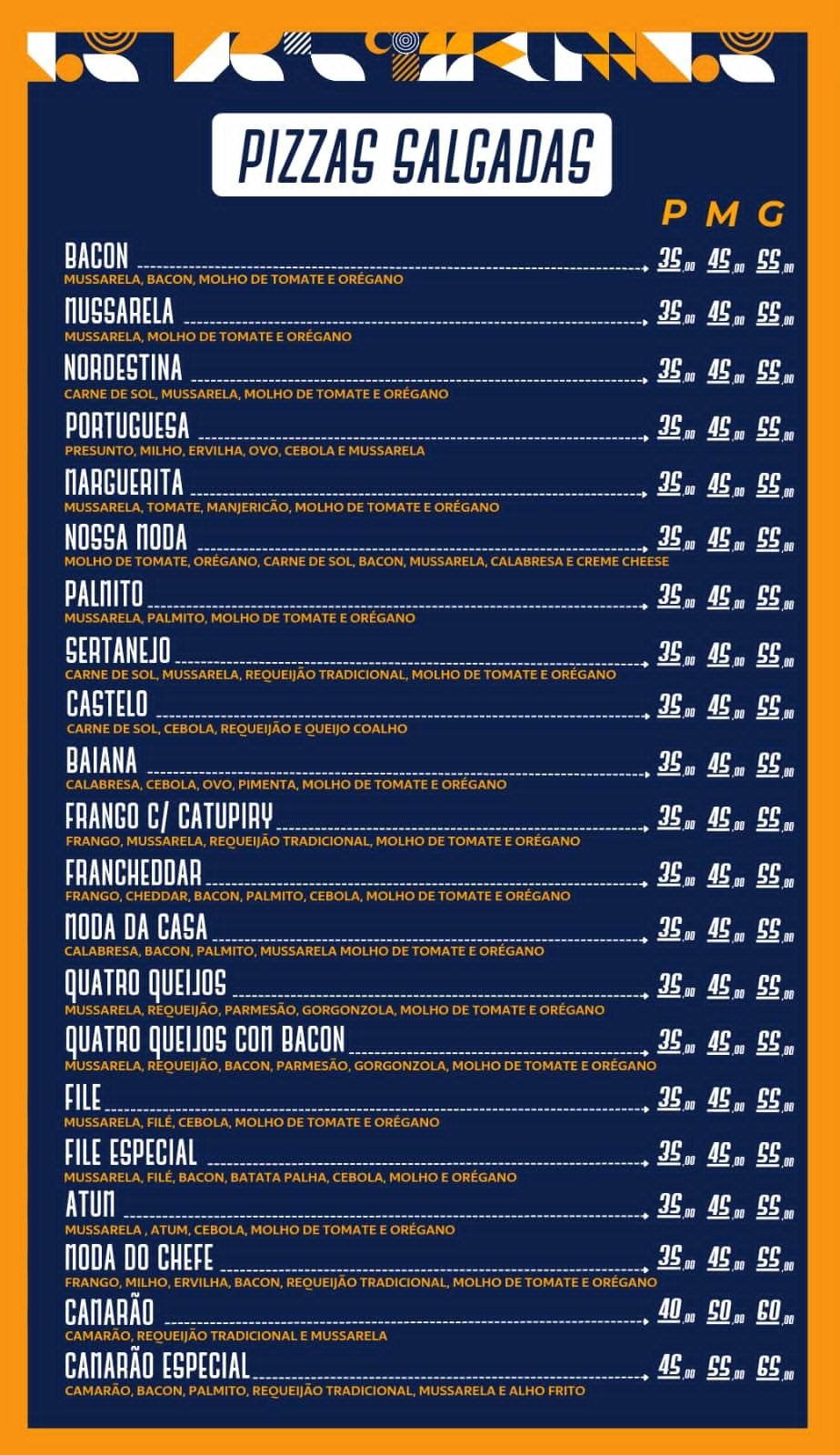 Castelod'pizza меню