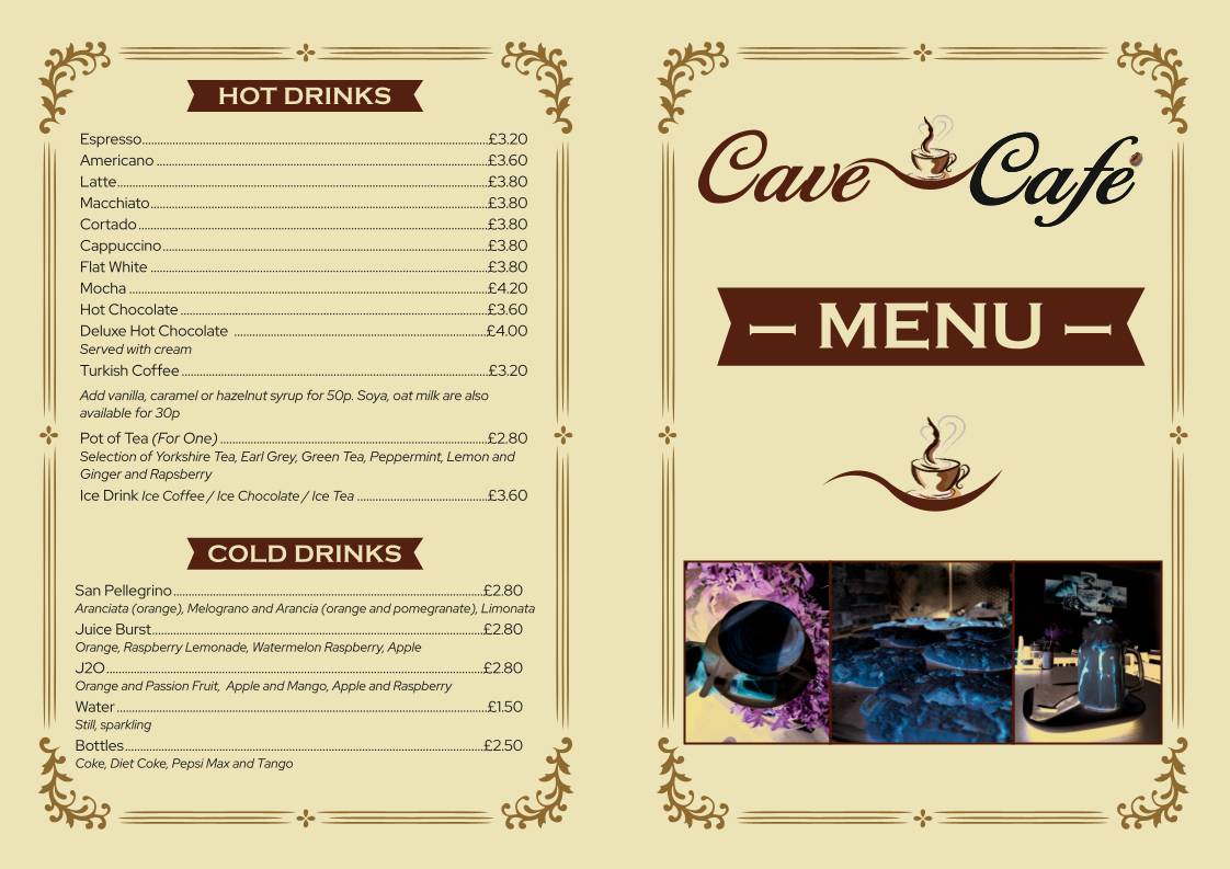 Cave cafe меню