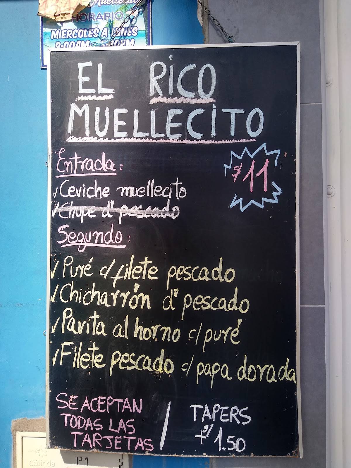 Cevicheria El Rico Muellecito меню
